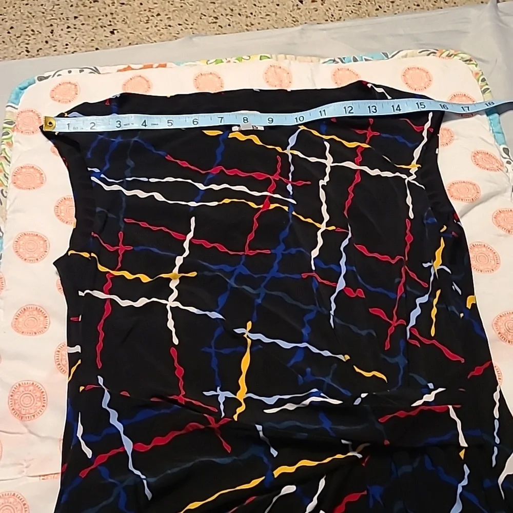 Anne Klein women's small  Faux-Wrap sleeveless knee length dress NWT - Picture 6 of 11